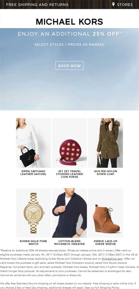 michael kors coupons december 2022